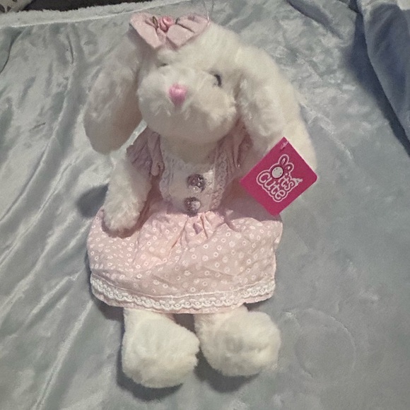 oits cutie Small Soft Stuffed Animal Bunny Rabbit Plush Toy for Baby Girls - Picture 1 of 7